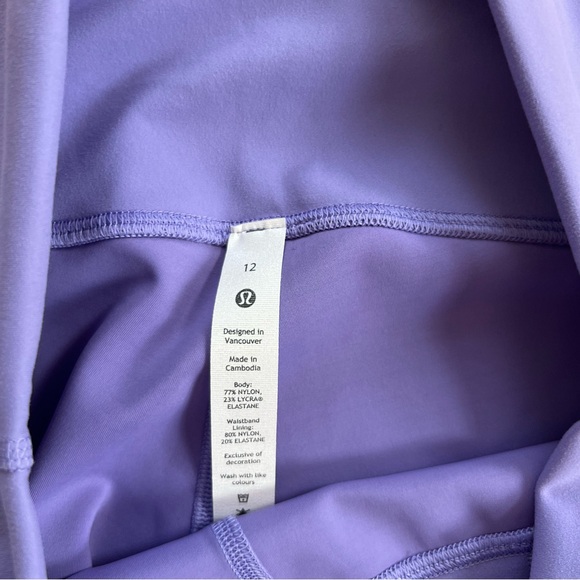 Lululemon NWT size 12 Wunder Train Contour Fit High-Rise Tight 25"
Dark Lavender - Picture 4 of 10